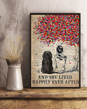 Load image into Gallery viewer, Bloodhound Dog And She Lived Happily Ever After Vertical Poster
