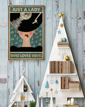 Load image into Gallery viewer, Just A Lady Who Loves Vinyl Gift For Vinyl Lovers Vertical Poster
