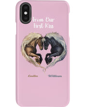 Load image into Gallery viewer, Horses From Our First Kiss Custom Name Gift For Girlfriend Phone case
