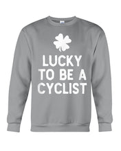 Load image into Gallery viewer, Lucky To Be A Biker Pilot Clover St Patrick's Day Gift Sweatshirt
