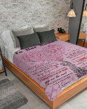 Load image into Gallery viewer, You Are The Most Heart Tree Custom Name Gift For Girlfriend Sherpa Blanket
