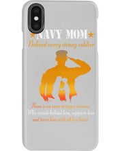 Load image into Gallery viewer, Son Gift For Navy Mom Behind Every Strong Soldier Phone case
