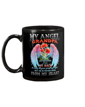 Load image into Gallery viewer, My Angel Grandpa Who Watched Over My Back Mug
