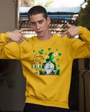 Load image into Gallery viewer, Leprechaun Gnome One Lucky Lala Clover St Patrick's Day Gift Sweatshirt
