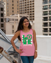 Load image into Gallery viewer, Teaching Love Clover St Patrick's Day Gift Ladies Flowy Tank
