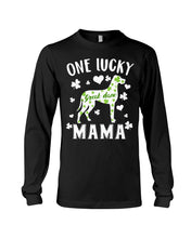 Load image into Gallery viewer, Great Dane Let The Shenanigans Begin Clover St Patrick's Day Gift Unisex Long Sleeve
