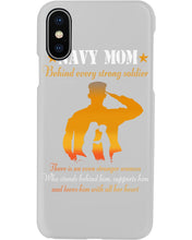 Load image into Gallery viewer, Son Gift For Navy Mom Behind Every Strong Soldier Phone case

