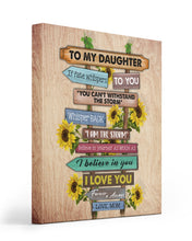Load image into Gallery viewer, Enjoy The Ride Sunflower Mom Gift For Daughter Matte Canvas
