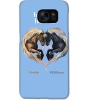 Load image into Gallery viewer, Horses From Our First Kiss Custom Name Gift For Girlfriend Phone case
