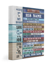 Load image into Gallery viewer, The Gift Of You Custom Name Gift For Husband Matte Canvas
