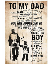Load image into Gallery viewer, Son Gift For Dad I Will Always Be Your Little Boy Vertical Poster
