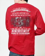 Load image into Gallery viewer, Amazing Gift For Husband She Love Me So Much Skull Unisex Long Sleeve
