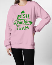 Load image into Gallery viewer, Irsih Drinking Team Green Shamrock St Patrick's Day Sweatshirt
