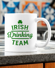 Load image into Gallery viewer, Irsih Drinking Team Green Shamrock St Patrick's Day Mug

