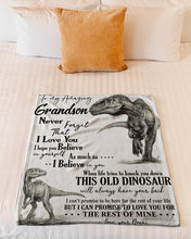Load image into Gallery viewer, Nonni Gift For Grandson T Rex The Rest Of Mine Fleece Blanket
