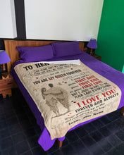 Load image into Gallery viewer, May Not Be Your First Love Custom Name Gift For Wife Fleece Blanket
