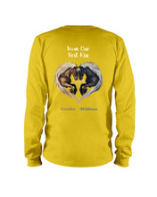 Load image into Gallery viewer, Horses From Our First Kiss Custom Name Gift For Girlfriend Unisex Long Sleeve

