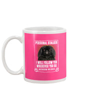 Load image into Gallery viewer, Black Pekingese Personal Stalker St. Patrick's Day Printed Mug Mug
