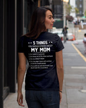 Load image into Gallery viewer, Five Things You Should Know About Mom Ladies Tee

