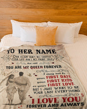 Load image into Gallery viewer, May Not Be Your First Love Custom Name Gift For Wife Fleece Blanket
