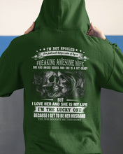 Load image into Gallery viewer, Amazing Gift For Husband She Love Me So Much Skull Hoodie
