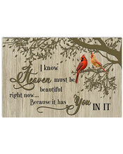 Load image into Gallery viewer, I Know Heaven Must Be Beautiful Right Now Hummingbird Horizontal Poster
