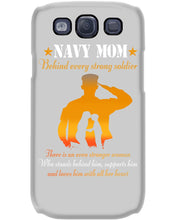 Load image into Gallery viewer, Son Gift For Navy Mom Behind Every Strong Soldier Phone case
