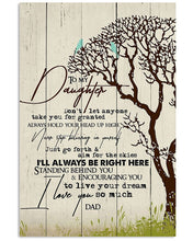 Load image into Gallery viewer, Single Tree I'll Always Be Right Here Dad Gift For Daughter In Law Vertical Poster
