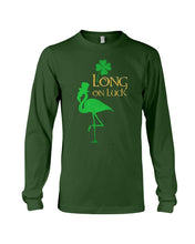 Load image into Gallery viewer, Flamingo Long On Luck Green St. Patrick's Day Printed Mug Unisex Long Sleeve
