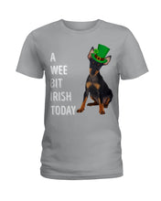 Load image into Gallery viewer, Manchester Terrier Irish Today St. Patrick's Day Printed Mug Ladies Tee
