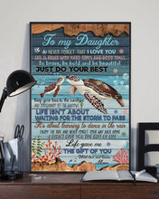 Load image into Gallery viewer, Turtle Coral Reef Just Do Your Best Mom Gift For Daughter Vertical Poster
