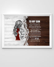 Load image into Gallery viewer, I Closed My Eyes Mom Gift For Son A Hug Horizontal Poster
