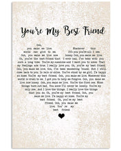 Load image into Gallery viewer, You Are My Best Friend Heart Shaped Gift For Lover Vertical Poster
