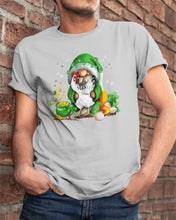 Load image into Gallery viewer, Gnome Pot Of Gold Shamrock St. Patrick's Day Printed Mug Guys Tee
