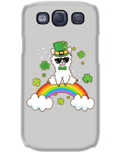 Load image into Gallery viewer, Llama Sitting On Rainbow Clovers St Patrick's Day Gift Phone case
