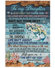 Load image into Gallery viewer, Mermaid Just Do Your Best Mom Gift For Daughter Vertical Poster
