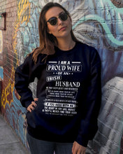 Load image into Gallery viewer, I Am A Proud Wife Of An Irish Husband Gift For Family Sweatshirt
