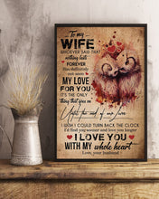 Load image into Gallery viewer, Owl Couple My Love For You Gift For Wife Vertical Poster
