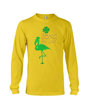 Load image into Gallery viewer, Flamingo Long On Luck Green St. Patrick's Day Printed Mug Unisex Long Sleeve

