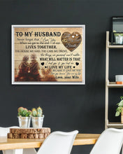 Load image into Gallery viewer, The End Of Our Lives Together Gift For Husband Framed Matte Canvas
