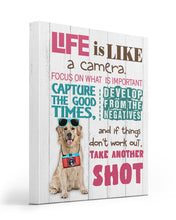 Load image into Gallery viewer, Labrador Life Is A Camera Gift For Dog Lovers Matte Canvas
