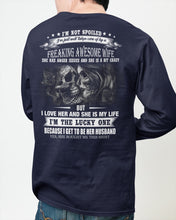 Load image into Gallery viewer, Amazing Gift For Husband She Love Me So Much Skull Unisex Long Sleeve
