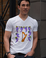 Load image into Gallery viewer, Grape Harp Music For Mom Printed Mug Guys V-Neck
