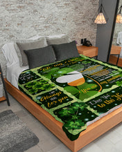 Load image into Gallery viewer, St. Patrick's Day Shamrock Mom Gift For Son Always Here For You Sherpa Blanket
