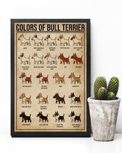 Load image into Gallery viewer, Colors Of Bull Terrier Gift For Dog Lovers Vertical Poster
