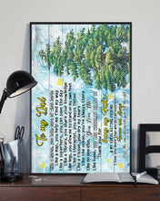 Load image into Gallery viewer, Green Tree Gift For Dad I Love You More Than Words Can Express Forever And Always Vertical Poster
