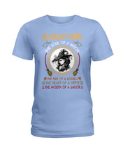 Load image into Gallery viewer, Birthday Gift For August Girl The Soul Of A Witch Ladies Tee
