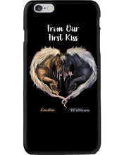 Load image into Gallery viewer, Horses From Our First Kiss Custom Name Gift For Girlfriend Phone case
