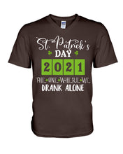 Load image into Gallery viewer, The One Where We Drank Alone St Patrick's Day Gift Guys V-Neck
