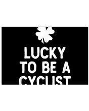 Load image into Gallery viewer, Lucky To Be A Biker Pilot Clover St Patrick's Day Gift Horizontal Poster
